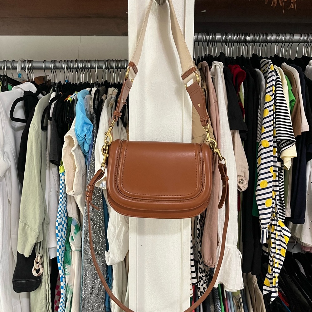 Brown Leather Crossbody Bag